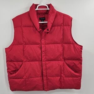 Lands' End Red Down Vest Size XXL